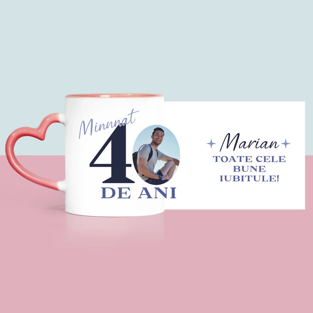 Fotografie Si Semnătură: Minunat La Vârsta De 40 De Ani - Cană