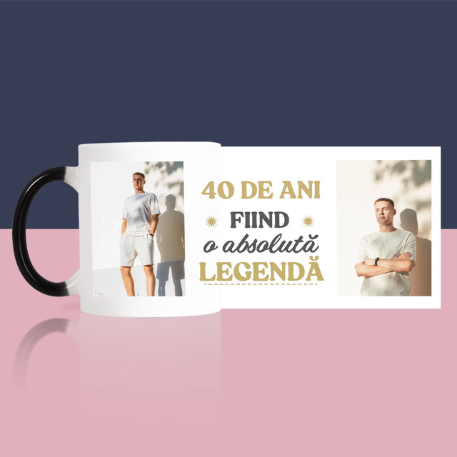Colaj De Fotografii: 40 De Ani Fiind O Legendă - Cană