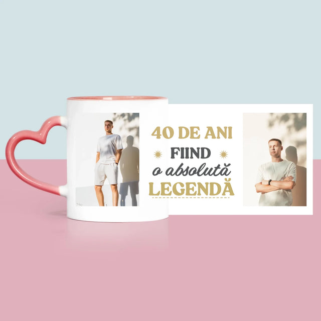 Colaj De Fotografii: 40 De Ani Fiind O Legendă - Cană