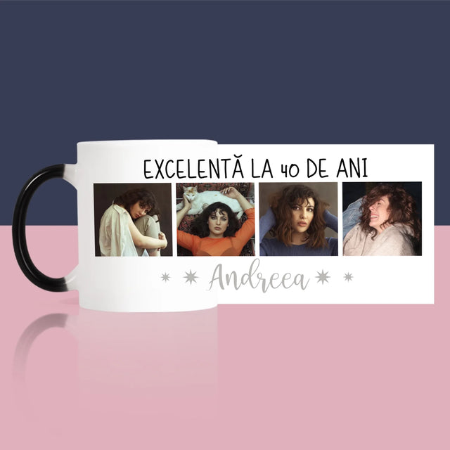 Colaj De Fotografii: Excelentă La 40 De Ani - Cană