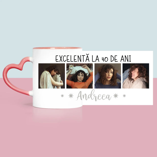 Colaj De Fotografii: Excelentă La 40 De Ani - Cană