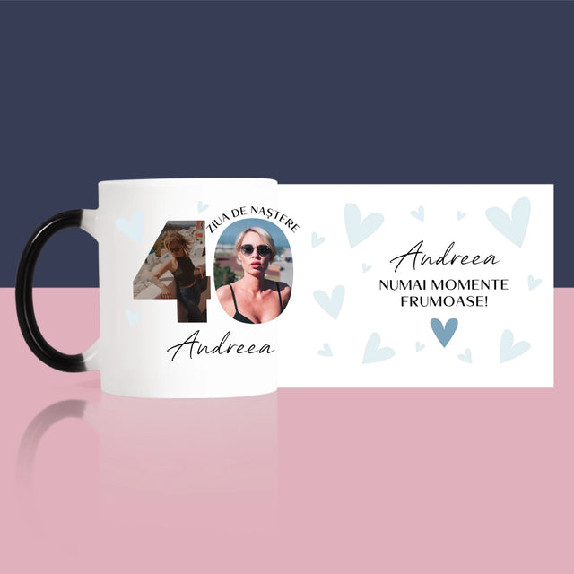 Cuvânt Din Fotografii: A 40 Zi De Naștere Momente Frumoase - Cană