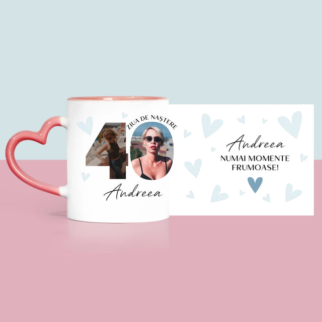 Cuvânt Din Fotografii: A 40 Zi De Naștere Momente Frumoase - Cană