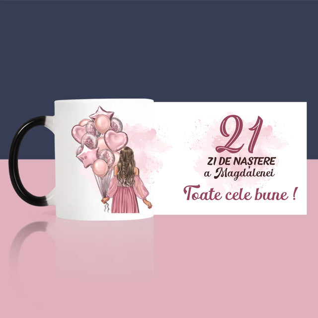 Creator De Personaj: Ziua De Naștere Baloane - Cană