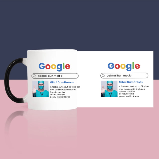 Fotografie Si Semnătură: Cel Mai Bun Medic Rezultat Google - Cană
