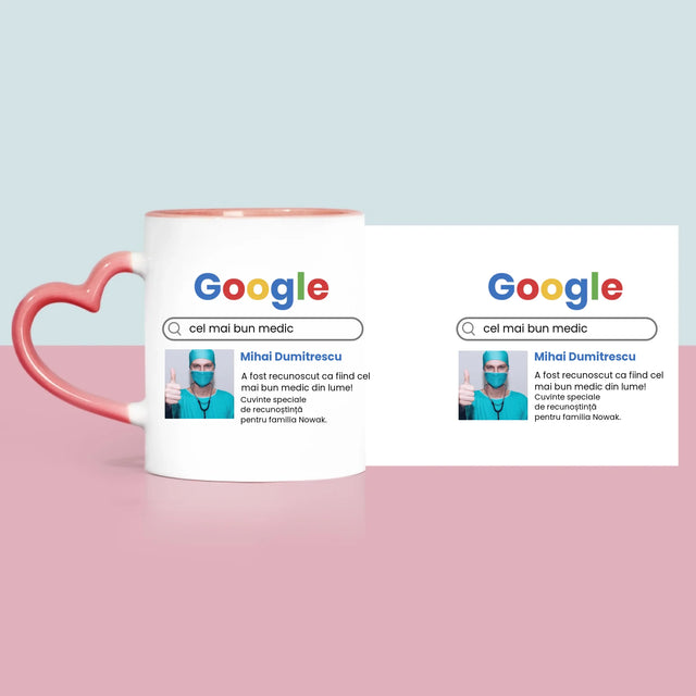 Fotografie Si Semnătură: Cel Mai Bun Medic Rezultat Google - Cană
