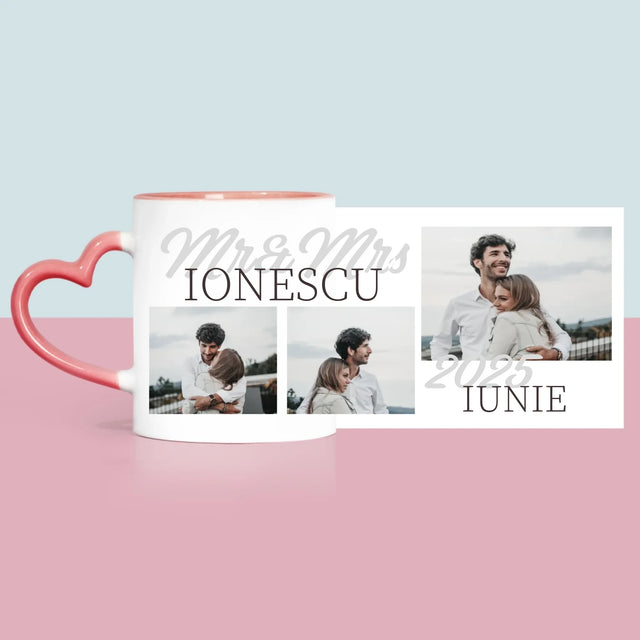 Colaj De Fotografii: Mr&Mrs Data - Cană