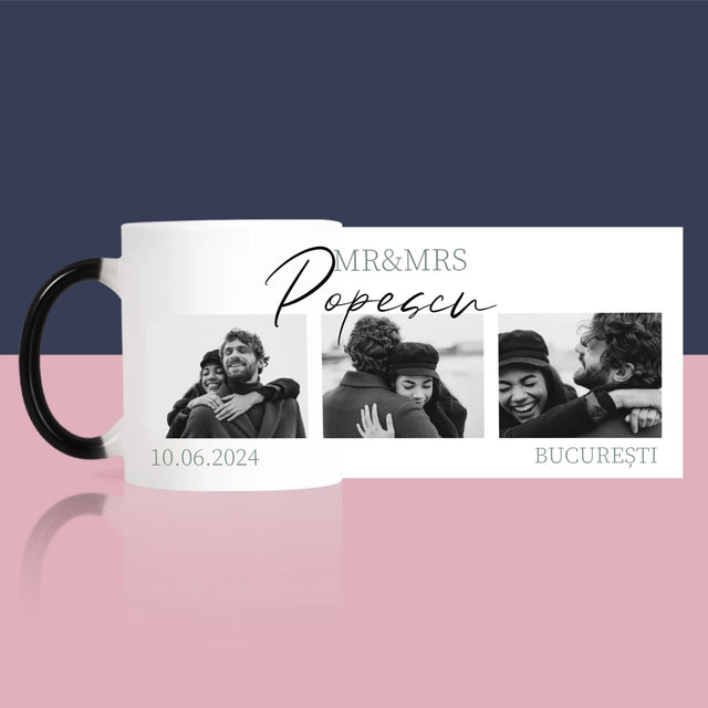 Colaj De Fotografii: Mr&Mrs Nunta - Cană