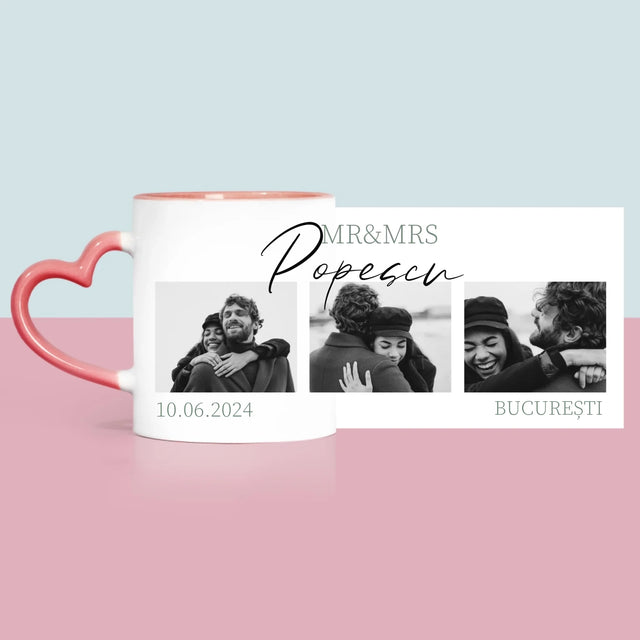 Colaj De Fotografii: Mr&Mrs Nunta - Cană