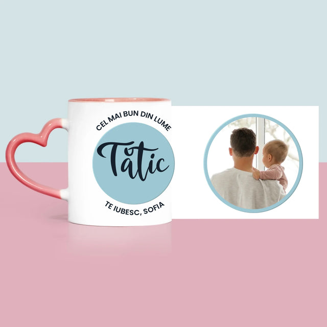 Fotografie Si Semnătură: Cel Mai Bun Tătic Din Lume - Cană