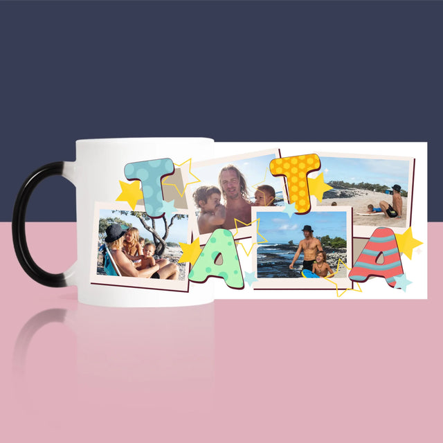 Colaj De Fotografii: Litere Tată - Cană