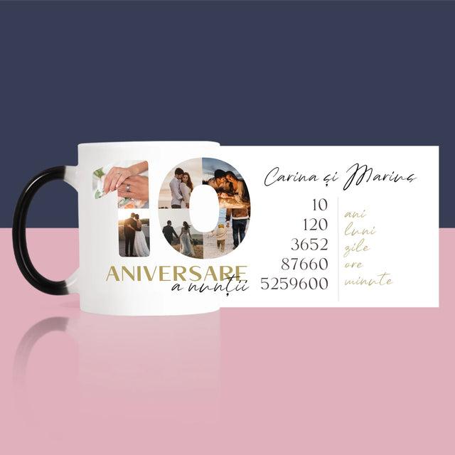 Cuvânt Din Fotografii: A 10-A Aniversare A Nunții - Cană