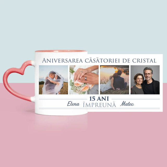 Colaj De Fotografii: 15 Ani Împreună - Cană