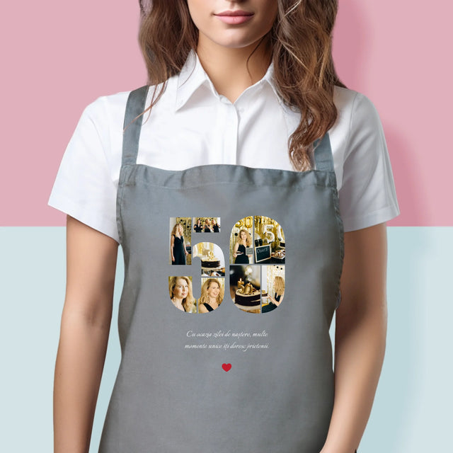 Formă Din Fotografii: A 50 Zi De Naștere - Șorț