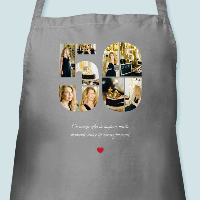 Formă Din Fotografii: A 50 Zi De Naștere - Șorț