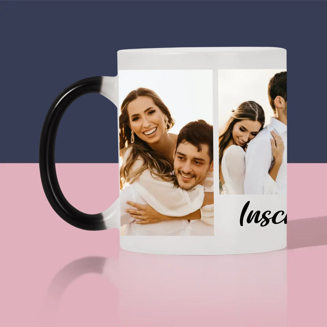 Colaj De Fotografii: 4 Fotografii Cu Inscripție - Cană