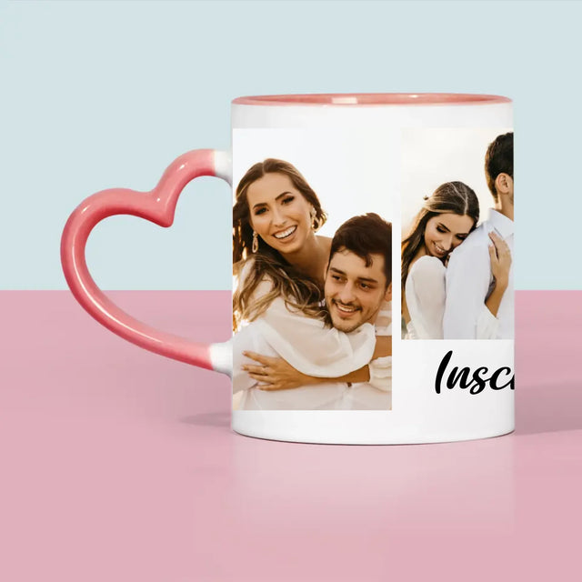 Colaj De Fotografii: 4 Fotografii Cu Inscripție - Cană