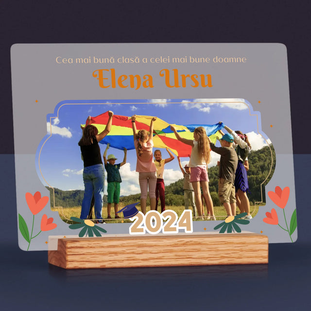 Fotografie Si Semnătură: Cea Mai Bună Clasă - Imprimare Pe Sticlă Acrilică (Horizontală)