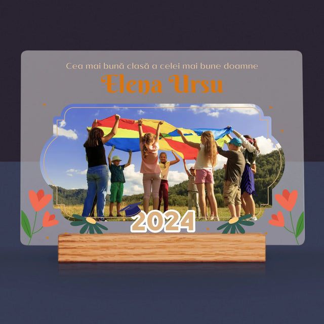 Fotografie Si Semnătură: Cea Mai Bună Clasă - Imprimare Pe Sticlă Acrilică (Horizontală)