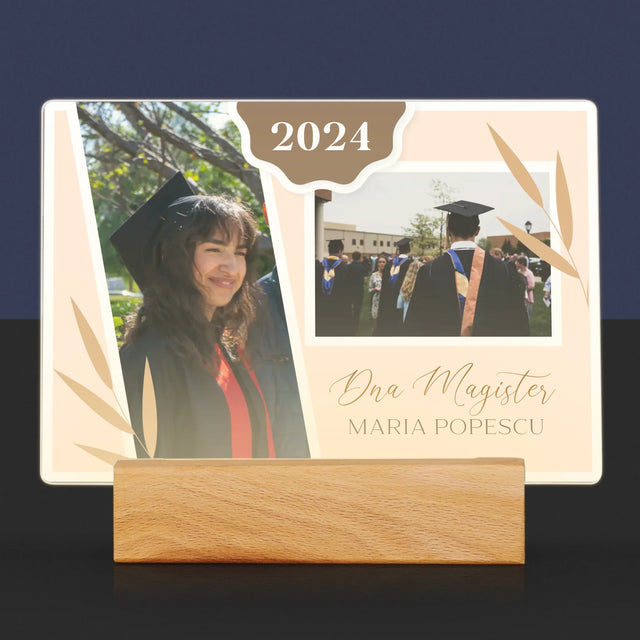 Colaj De Fotografii: Dna Magistră - Imprimare Pe Sticlă Acrilică (Horizontală)