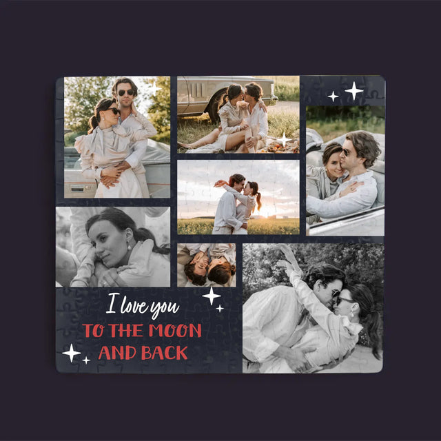 Colaj De Fotografii: To The Moon And Back - Puzzle