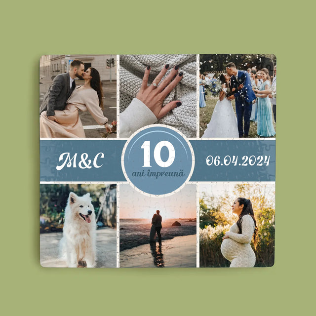 Colaj De Fotografii: Aniversare, Ani De Zile Împreună - Puzzle