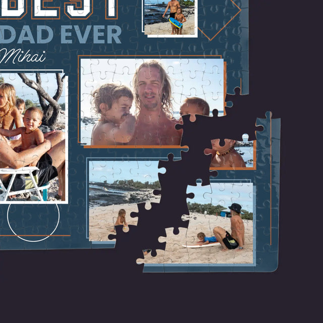 Colaj De Fotografii: Best Dad Ever - Puzzle