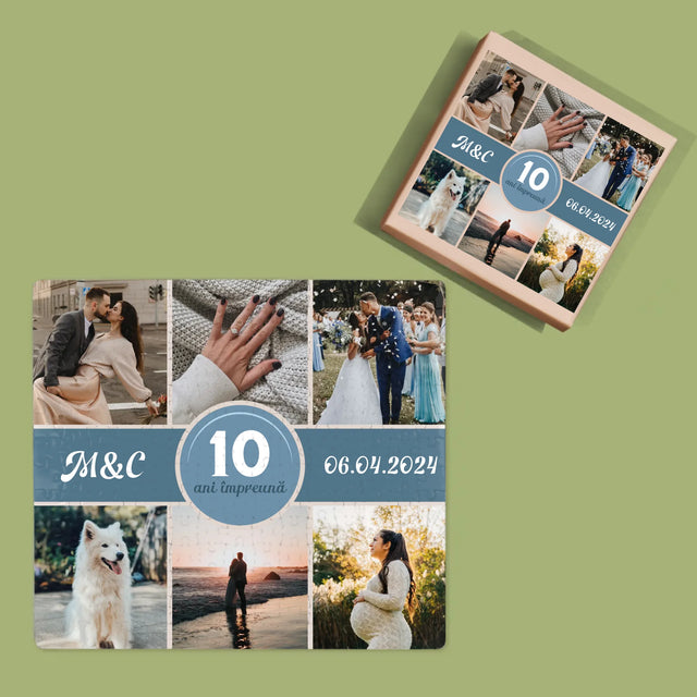 Colaj De Fotografii: Aniversare, Ani De Zile Împreună - Puzzle