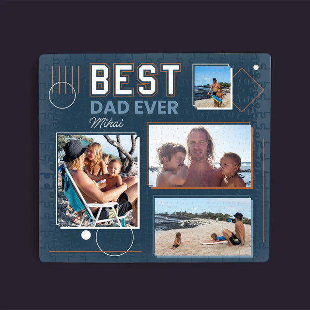 Colaj De Fotografii: Best Dad Ever - Puzzle