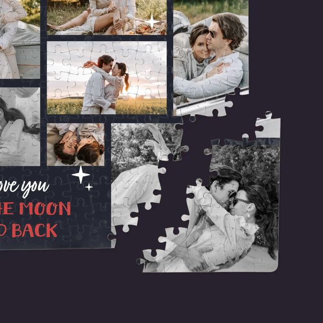 Colaj De Fotografii: To The Moon And Back - Puzzle