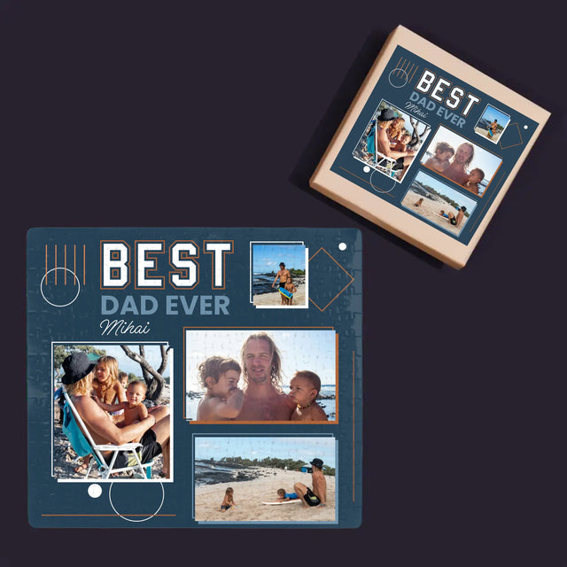 Colaj De Fotografii: Best Dad Ever - Puzzle