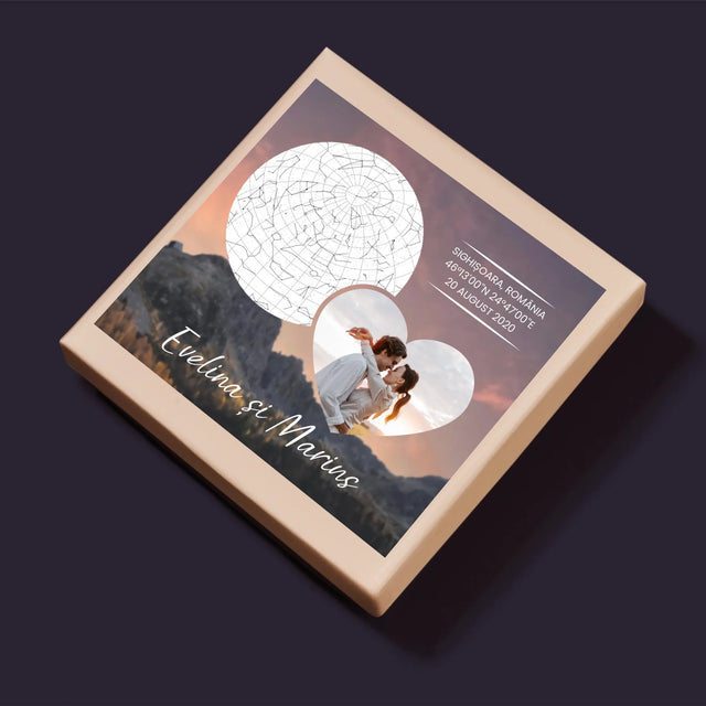 Harta Stelelor: Un Cuplu Îndrăgostit În Munți - Puzzle