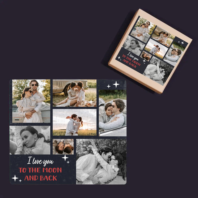 Colaj De Fotografii: To The Moon And Back - Puzzle