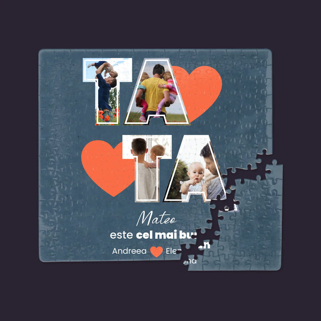 Colaj De Fotografii: Tata Este Cel Mai Bun - Puzzle