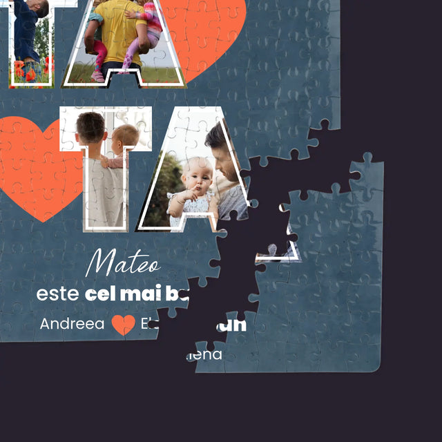 Colaj De Fotografii: Tata Este Cel Mai Bun - Puzzle