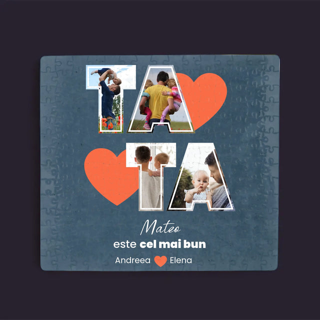 Colaj De Fotografii: Tata Este Cel Mai Bun - Puzzle