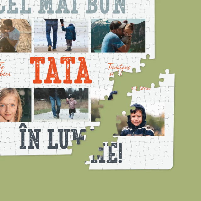 Colaj De Fotografii: Cel Mai Bun Tată Din Lume Fotografii - Puzzle