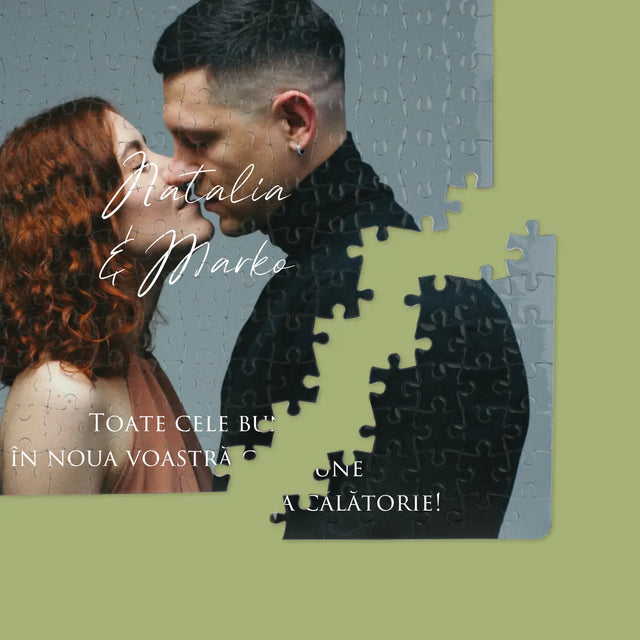 Fotografie Si Semnătură: Urări Fotografie De Nuntă - Puzzle