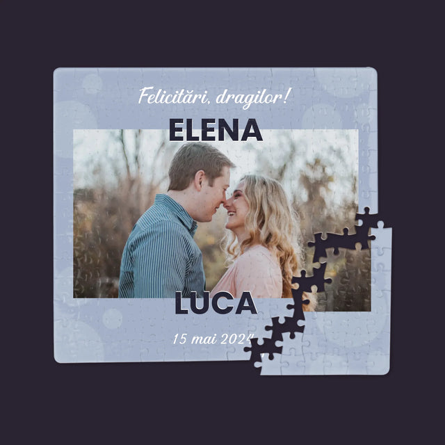 Fotografie Si Semnătură: Felicitări De Nuntă - Puzzle