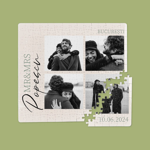Colaj De Fotografii: Mr&Mrs Nunta - Puzzle