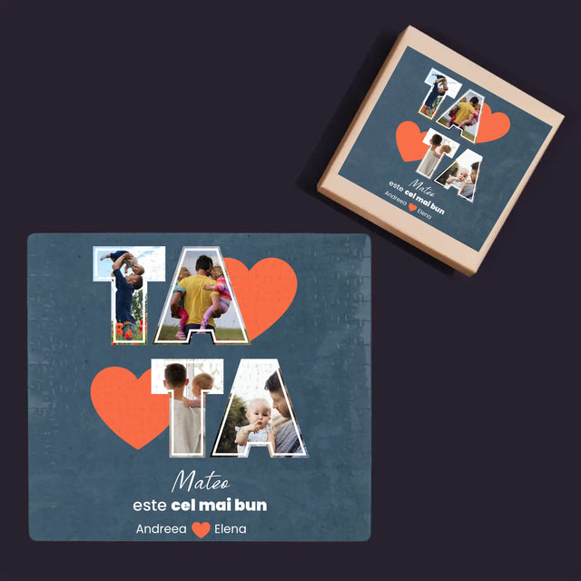 Colaj De Fotografii: Tata Este Cel Mai Bun - Puzzle