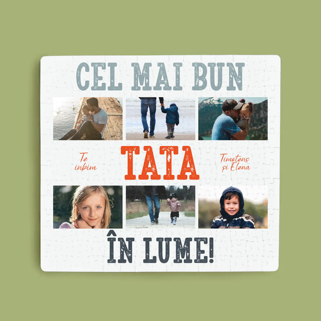 Colaj De Fotografii: Cel Mai Bun Tată Din Lume Fotografii - Puzzle