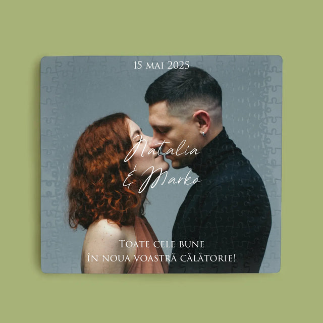 Fotografie Si Semnătură: Urări Fotografie De Nuntă - Puzzle