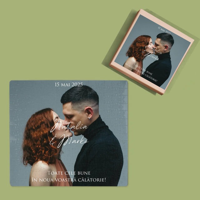 Fotografie Si Semnătură: Urări Fotografie De Nuntă - Puzzle