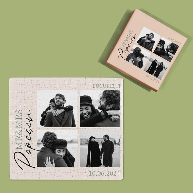 Colaj De Fotografii: Mr&Mrs Nunta - Puzzle
