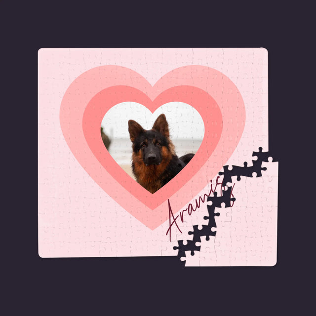 Fotografie Si Semnătură: Fotografia Cățelușului În Inimă - Puzzle
