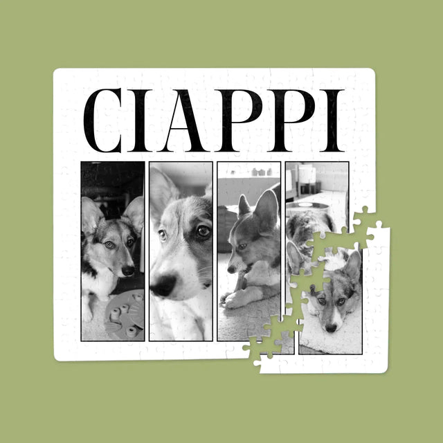 Colaj De Fotografii: Bootleg Clasic Cu Cățeluș - Puzzle