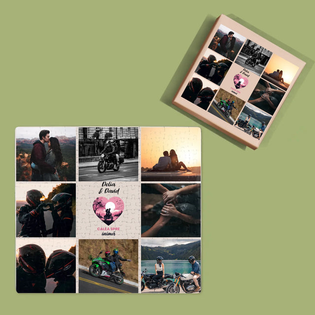 Colaj De Fotografii: Calea Spre Inimă - Puzzle