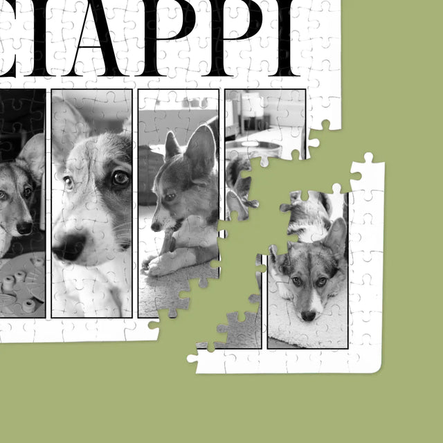 Colaj De Fotografii: Bootleg Clasic Cu Cățeluș - Puzzle