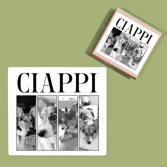 Colaj De Fotografii: Bootleg Clasic Cu Cățeluș - Puzzle